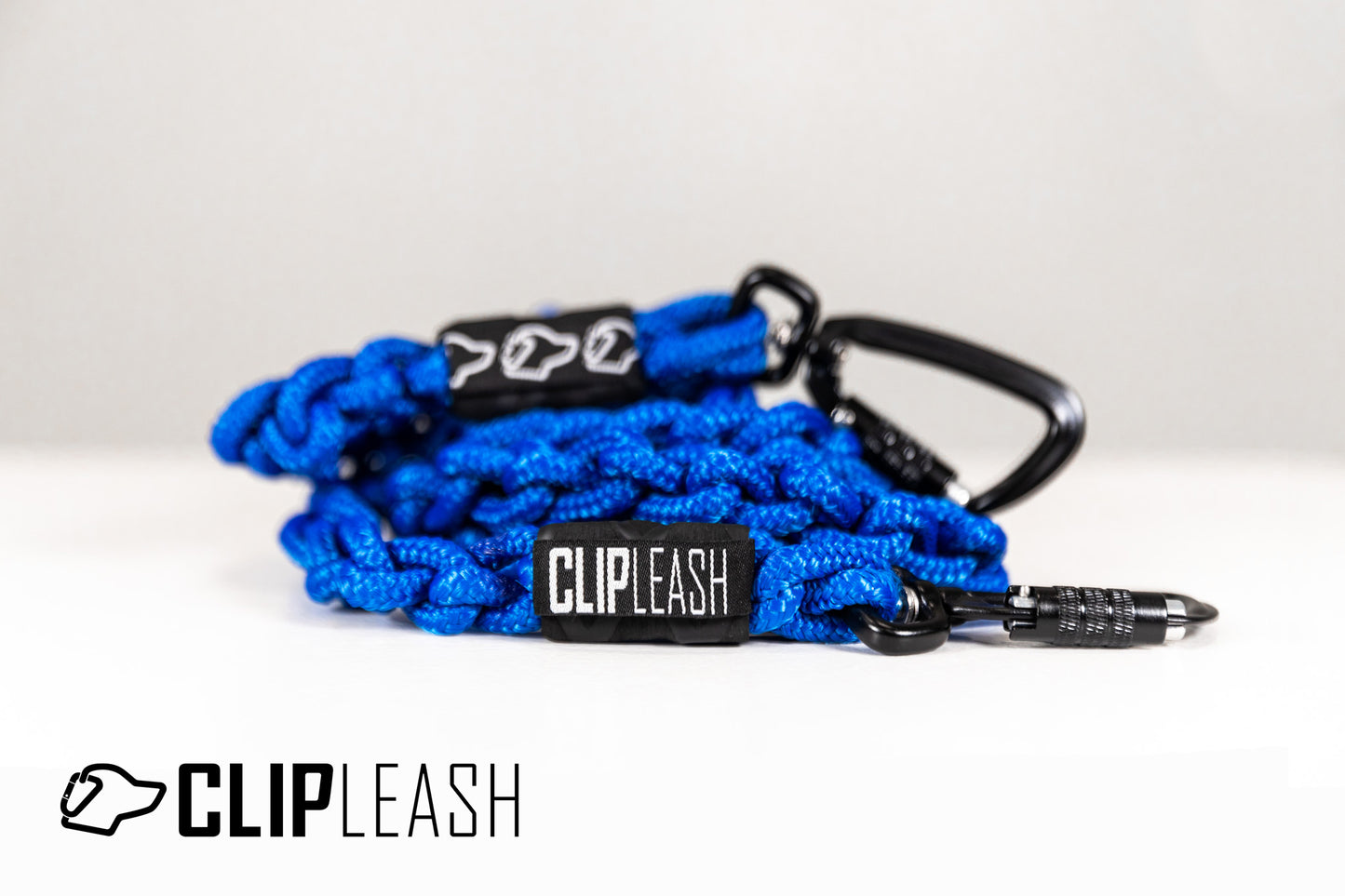 Clip Leash is a strong, safe, versatile dog leash designed to allow the user to adapt to different situations without taking the dog off of the leash. It is open ended to allow the ability to tether, go hands free, around the waist, and many more!