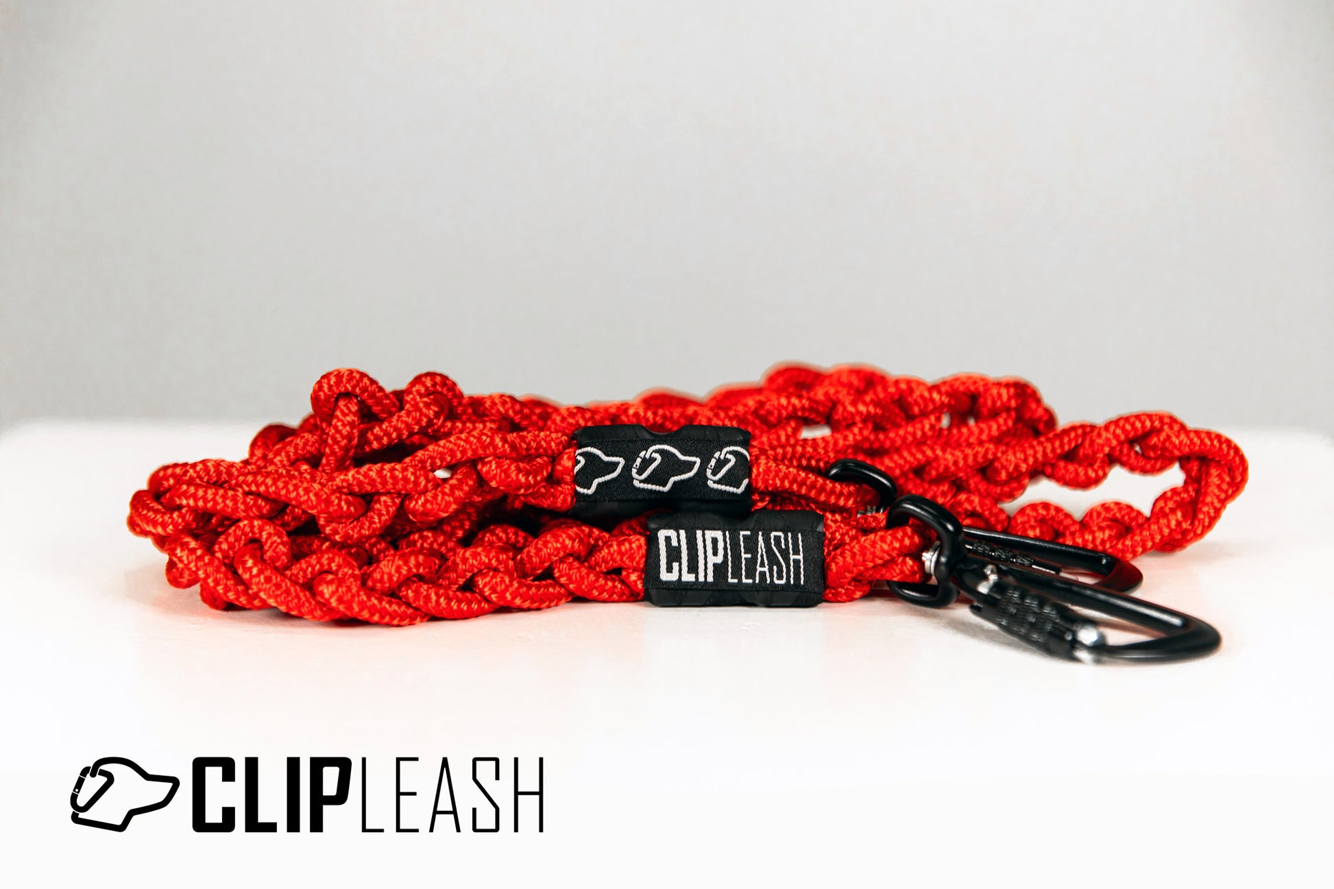 Clip Leash is a strong, safe, versatile dog leash designed to allow the user to adapt to different situations without taking the dog off of the leash. It is open ended to allow the ability to tether, go hands free, around the waist, and many more!